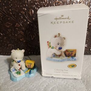 2008 Coloring Fun Hallmark Keepsake Ornament Christmas Memories Childhood